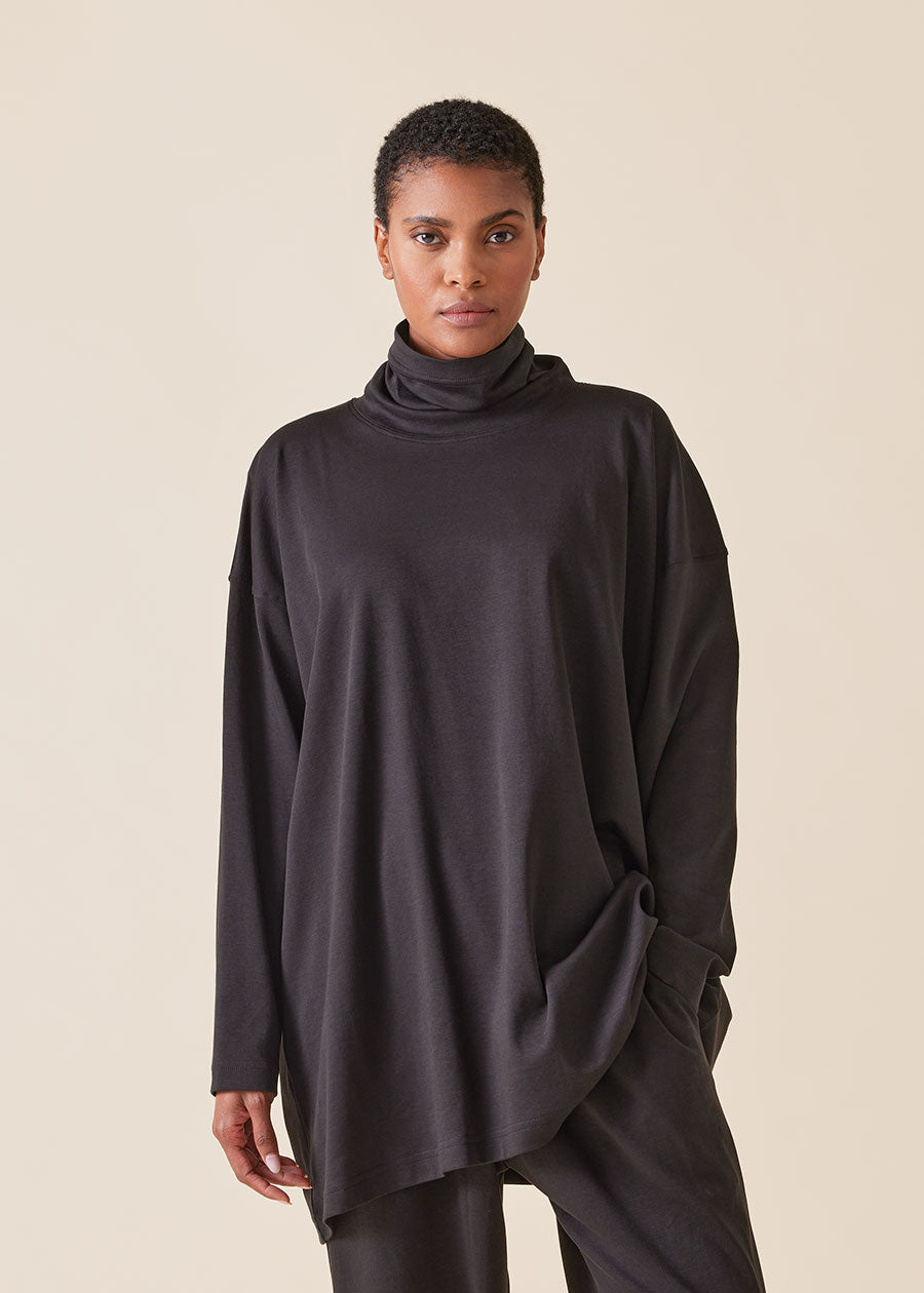 Eskandar black turtleneck sweater store