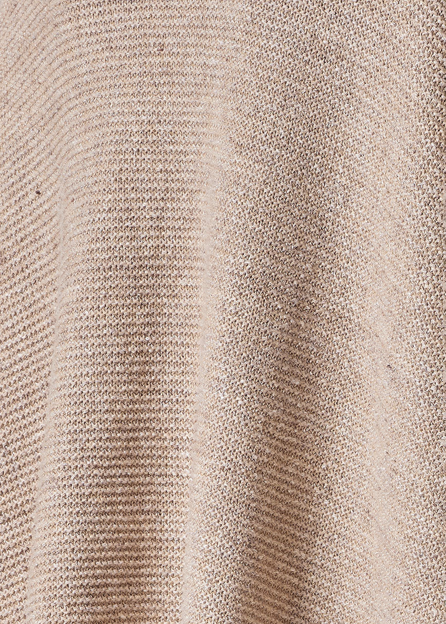 cotton linen mix bateau neck sweater - mid plus