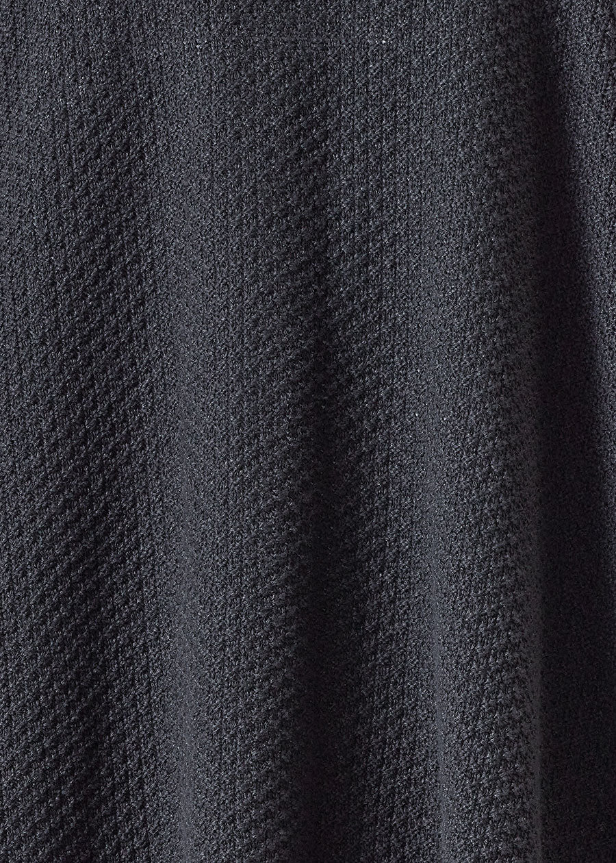 cotton linen mix a-line scrunch shawl collar cardigan - long