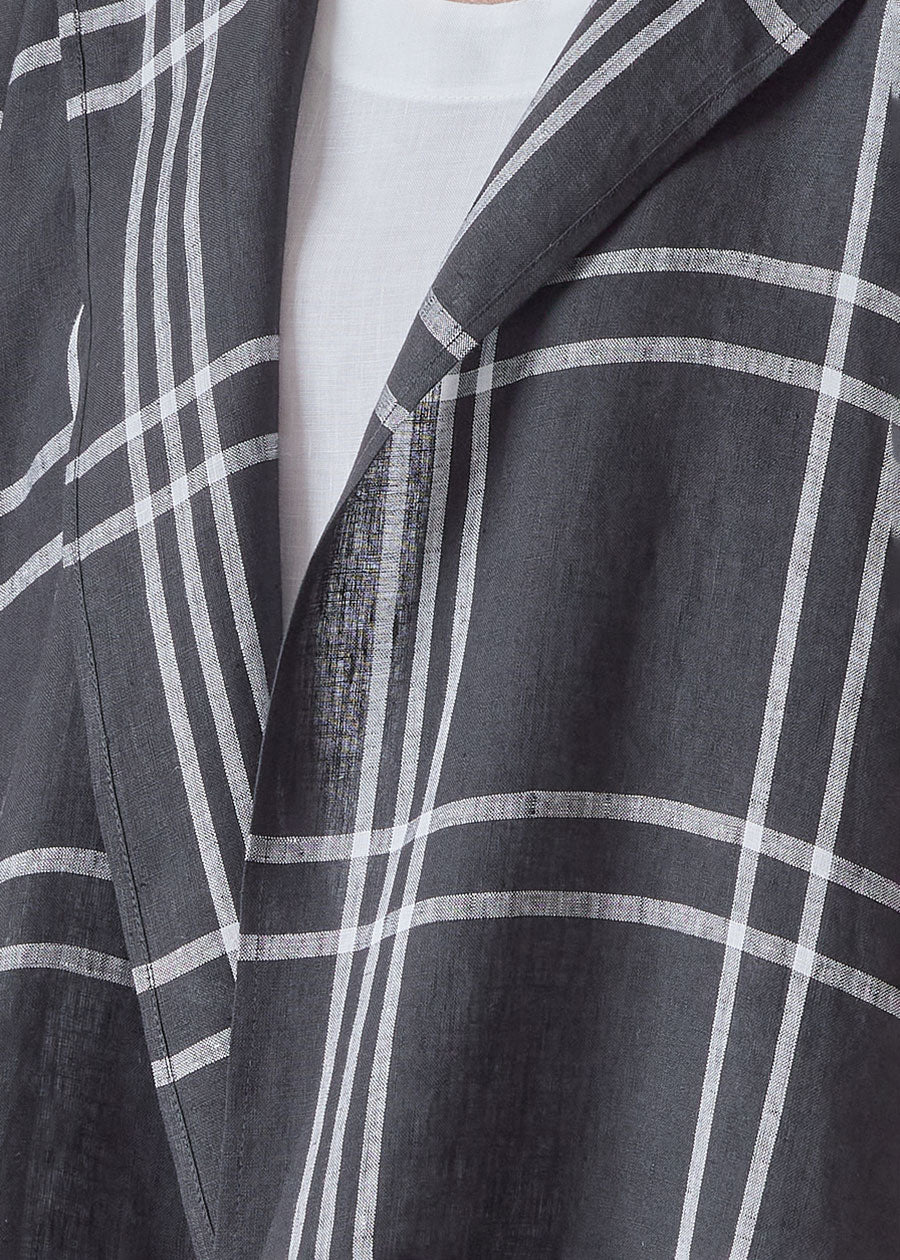 linen jacket coat - long