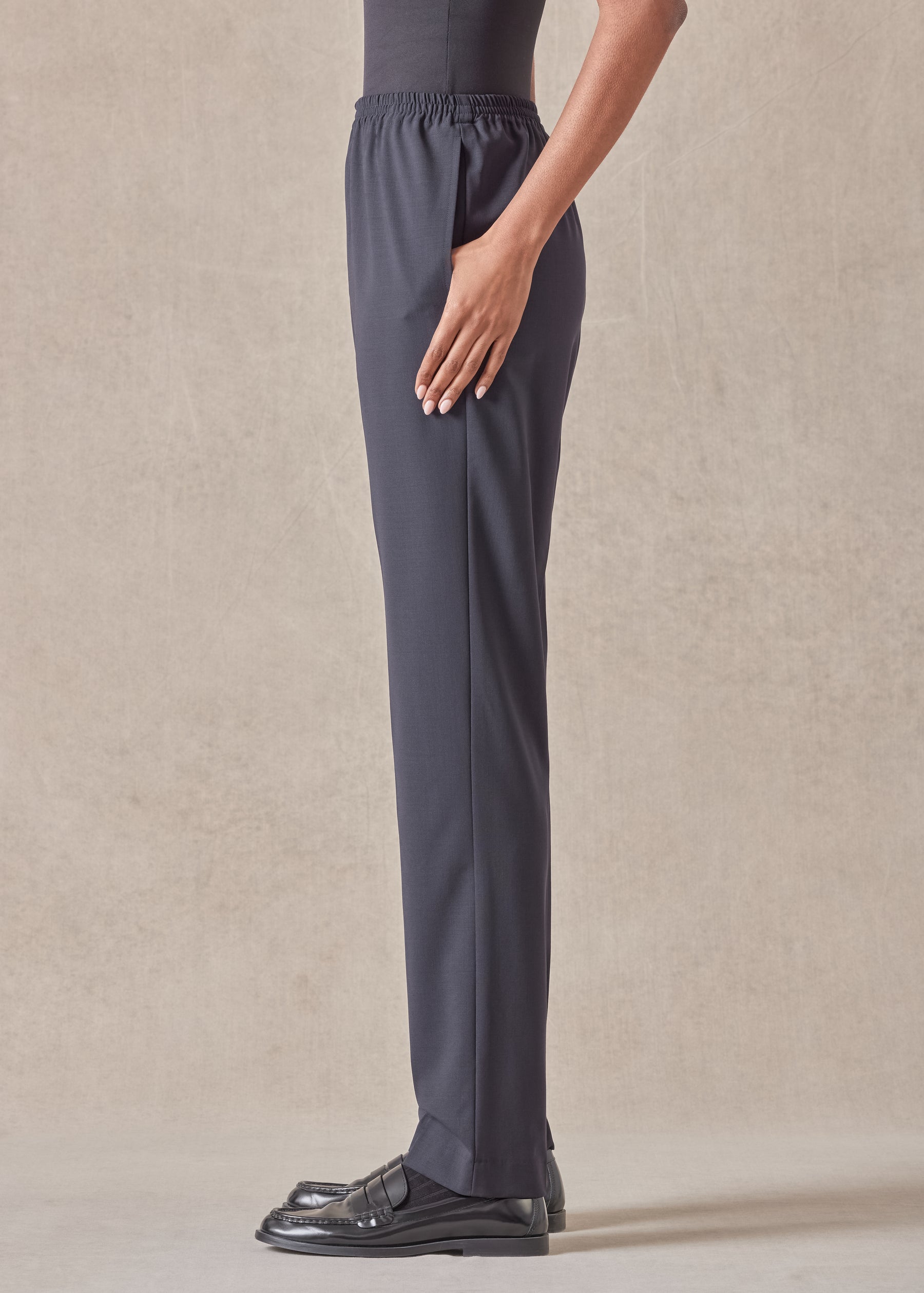 wool narrow trouser