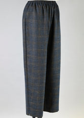 alpaca mix longer japanese trousers with ankle slits