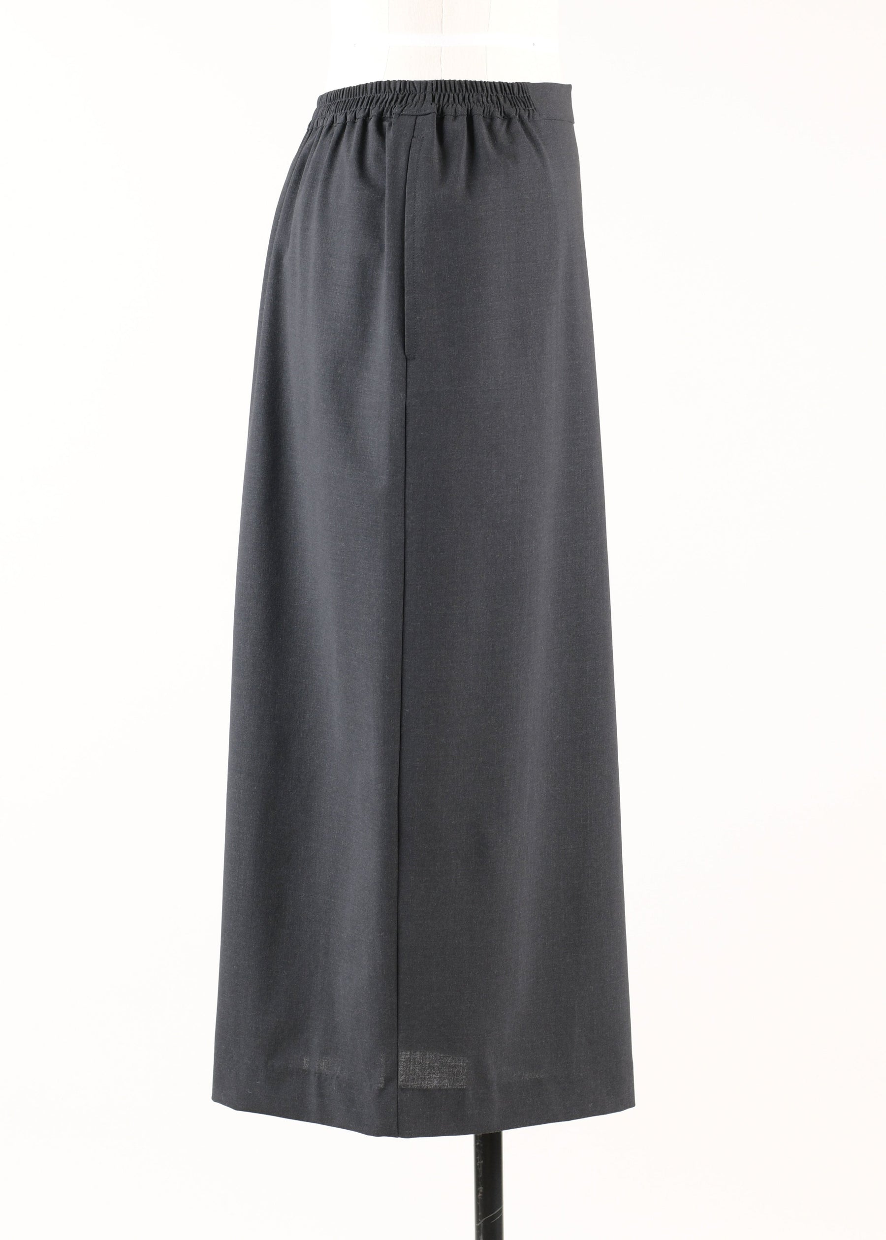 wool straight skirt