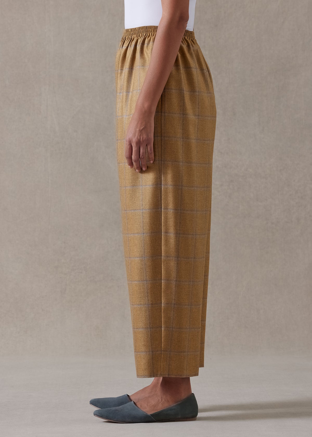 silk cashmere japanese trouser