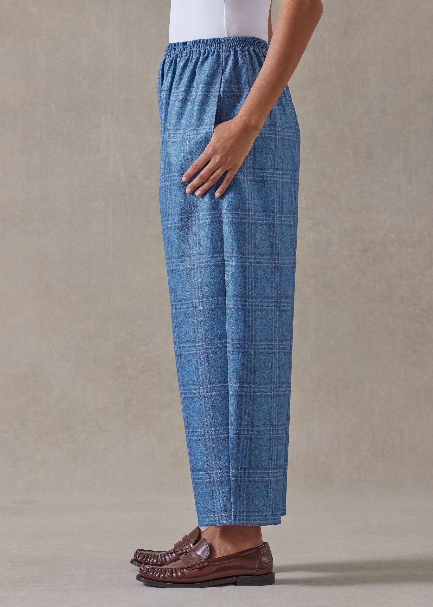 silk cashmere japanese trouser