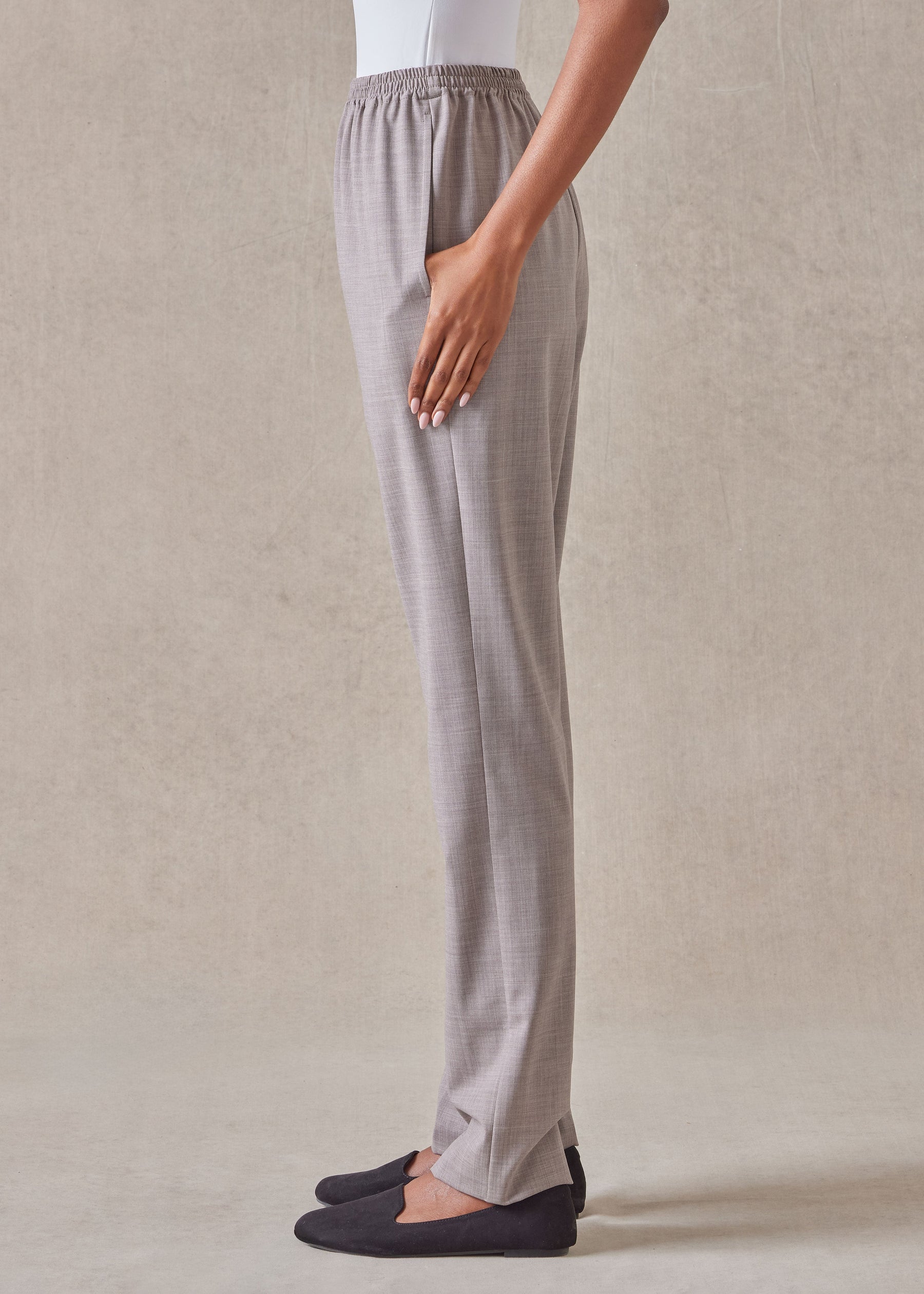 wool narrow trouser