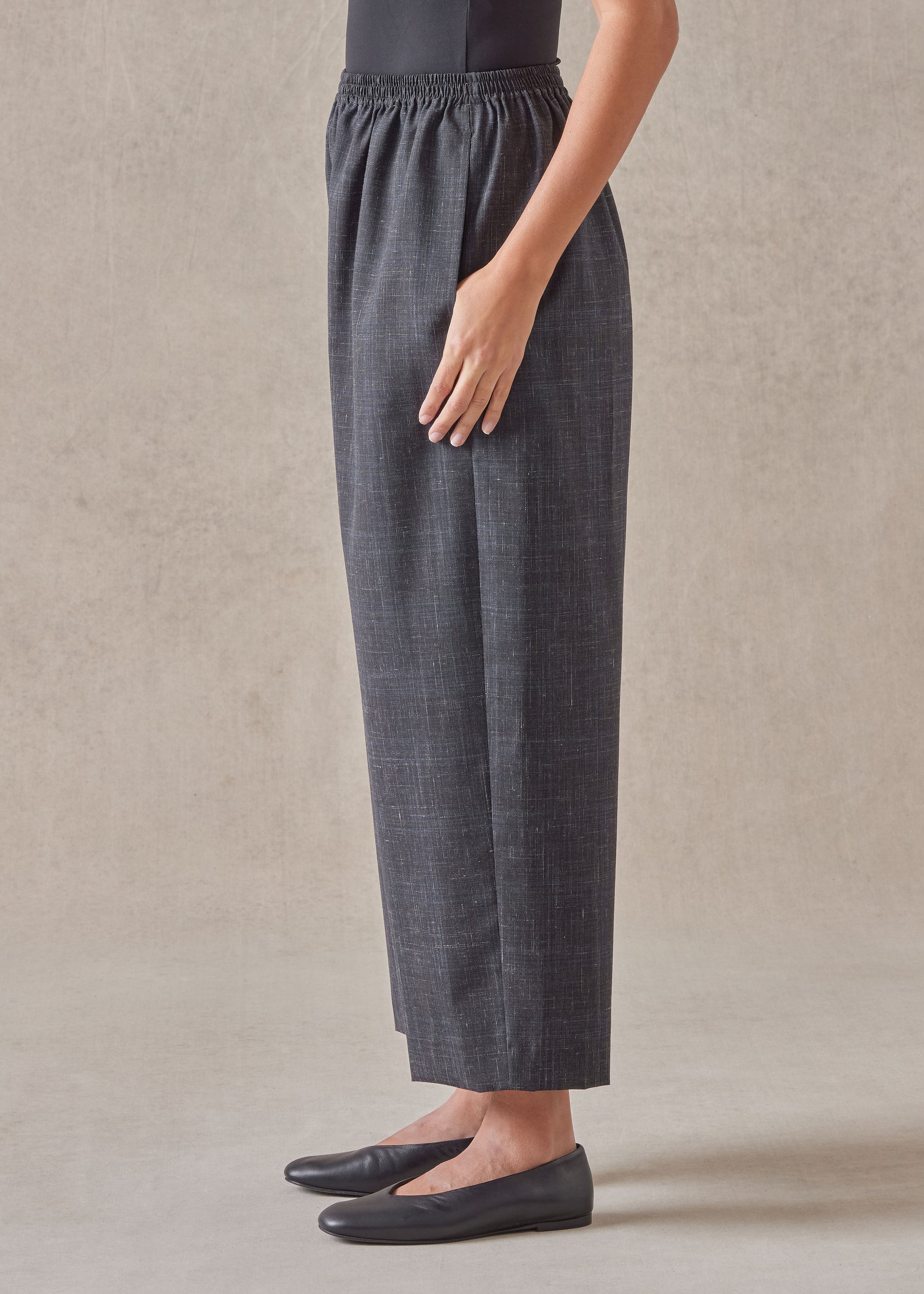 wool linen japanese trouser