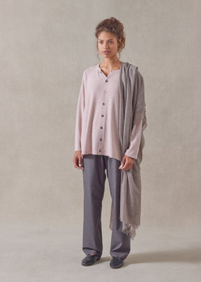 cashmere slim sleeve cardigan - mid plus