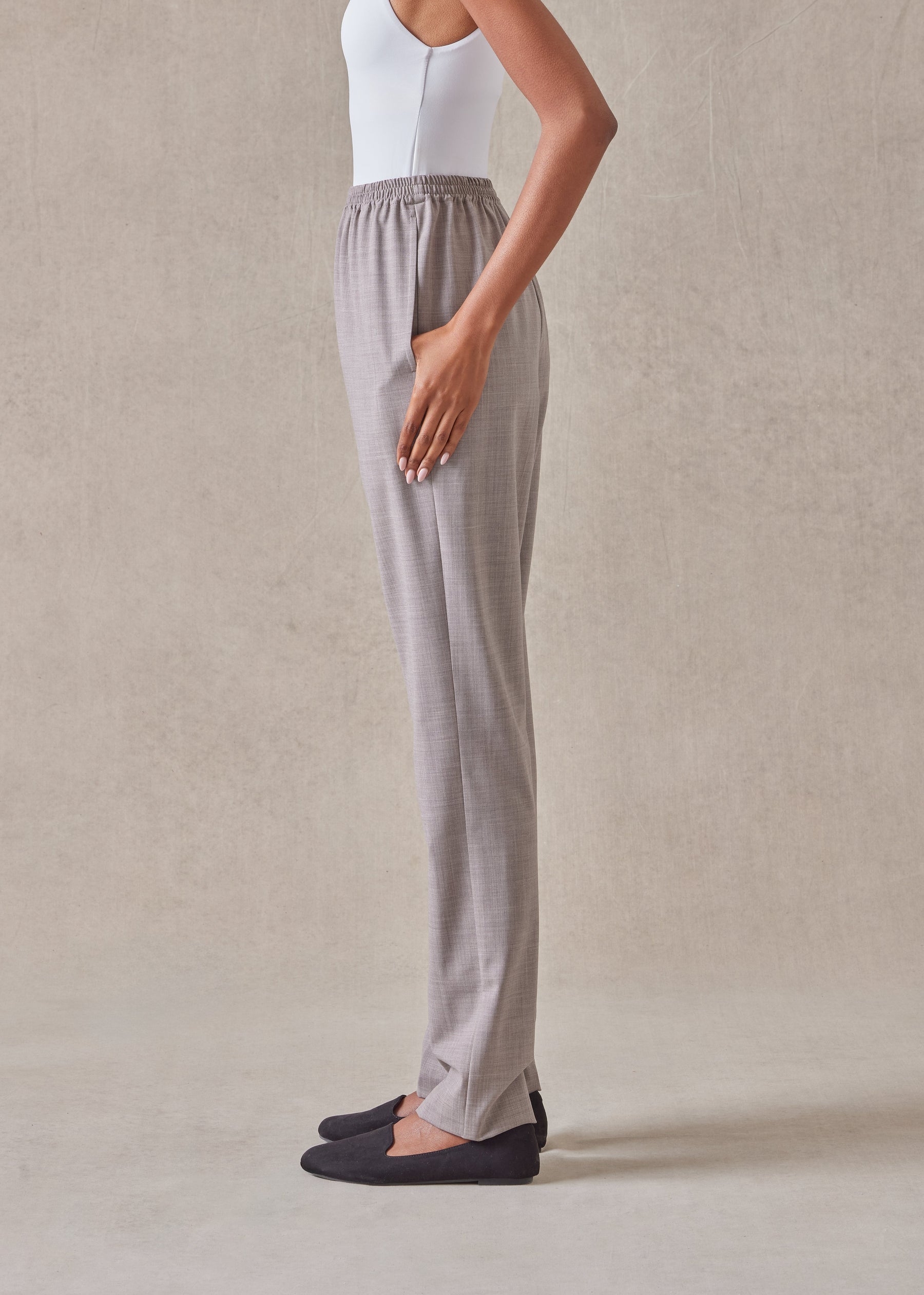 wool narrow trouser