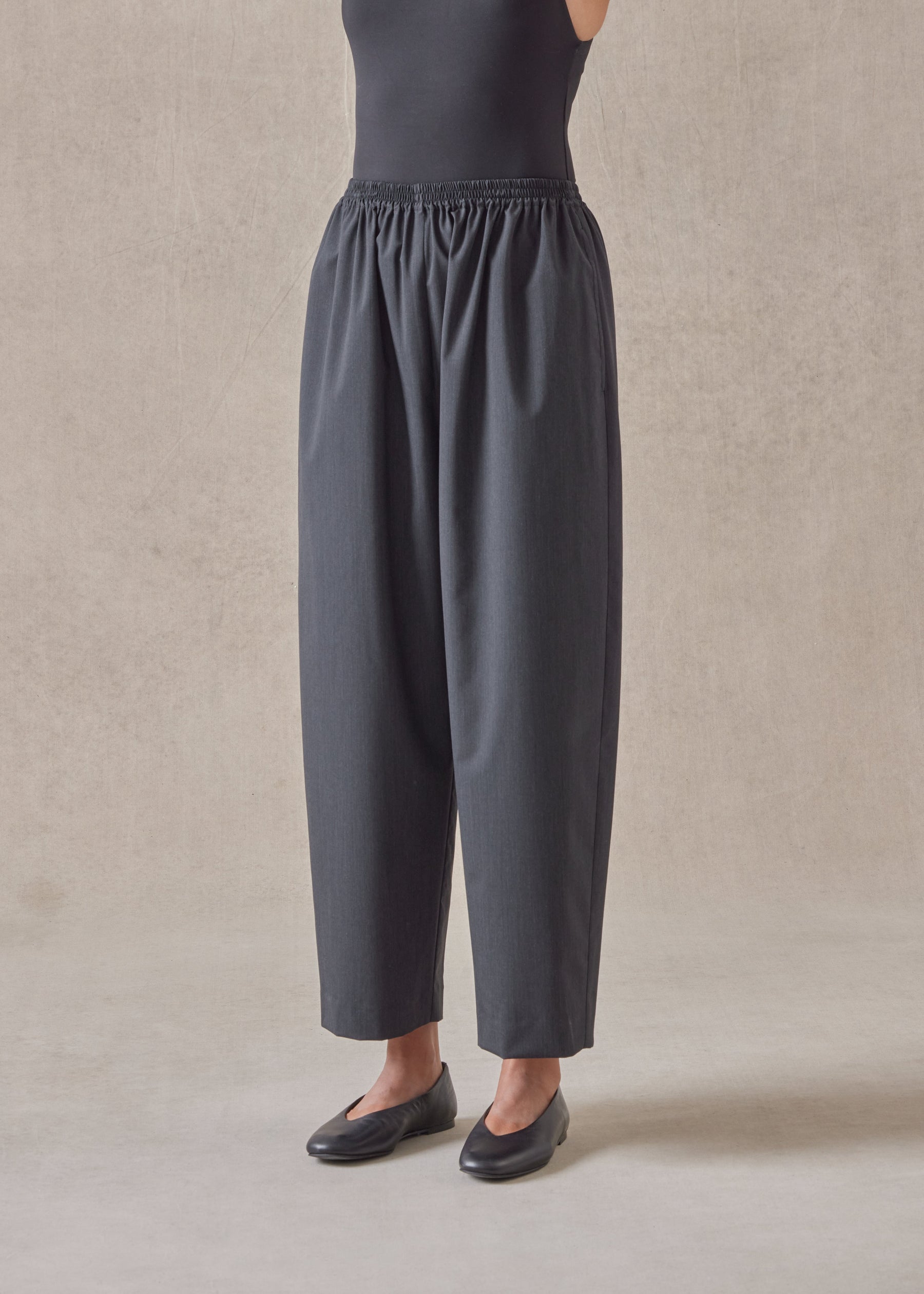 tropical wool japanese trouser