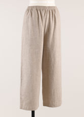 linen mix cropped trouser