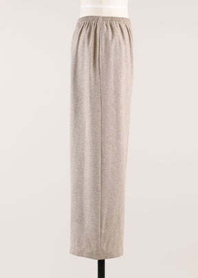 linen mix cropped trouser