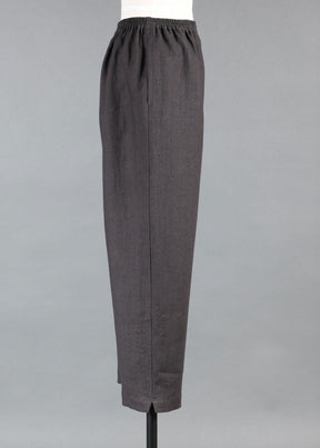 linen longer japanese trouser with ankle slits