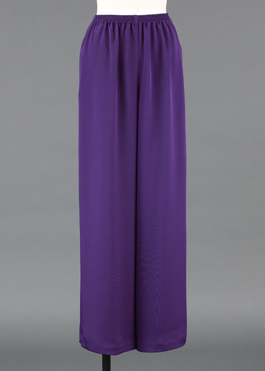 silk flared trouser