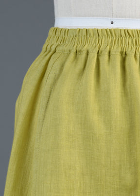 linen two tone petticoat skirt