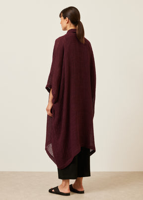 wide short sleeve scrunch shawl abbaya coat