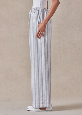 linen drawstring trouser