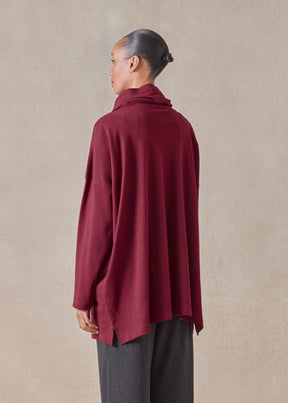 cotton jersey monks top with pouch pocket