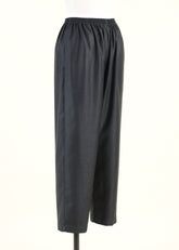 wool silk mix longer japanese trouser with ankle slits