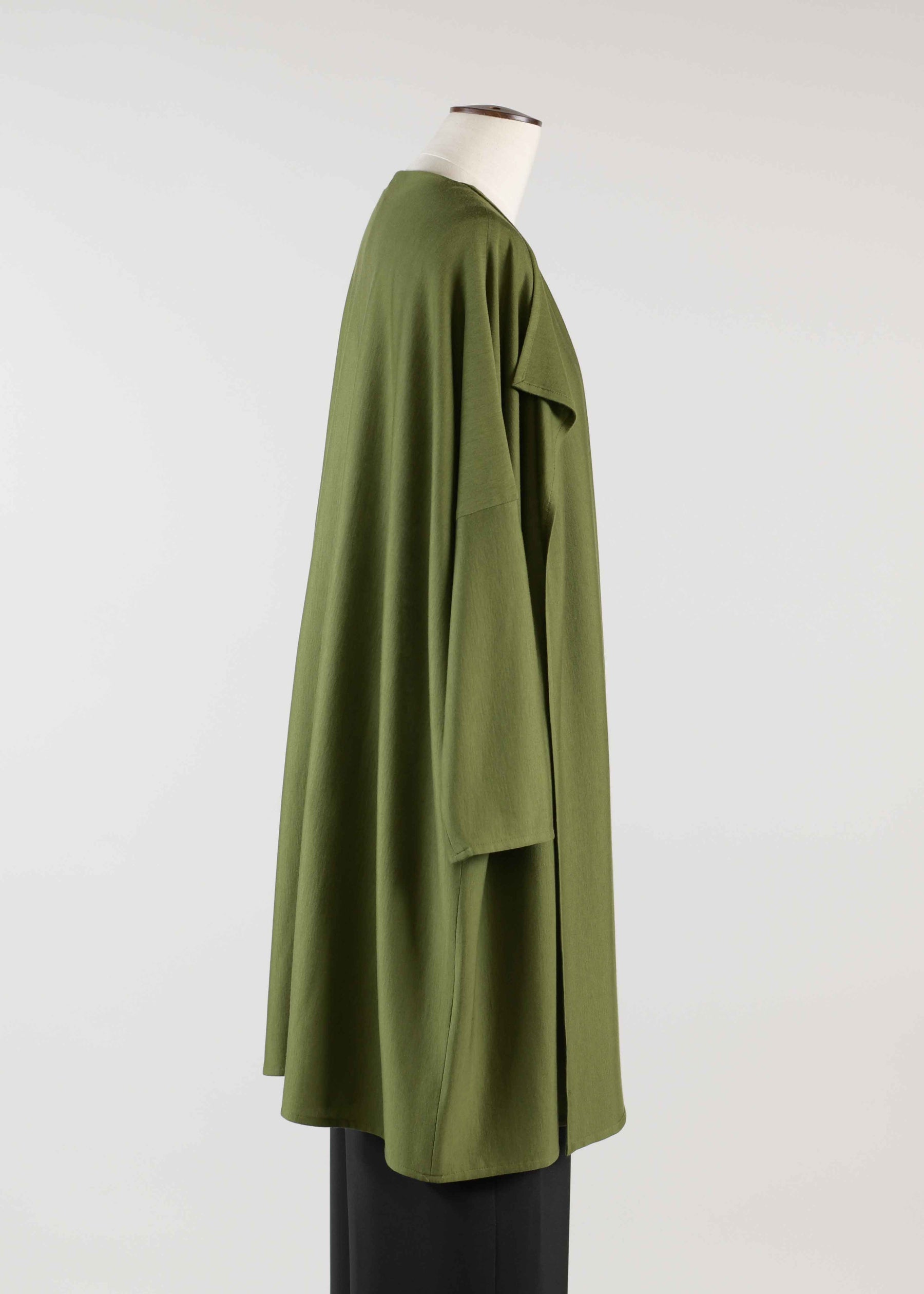 cashmere silk mix extra wide slim sleeve jacket - long plus