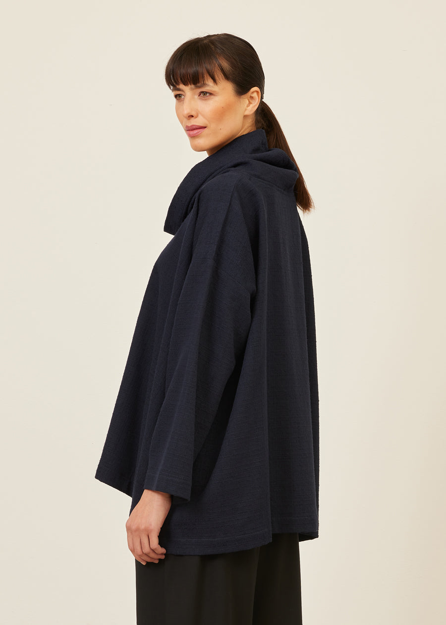 wide a-line monks top - long