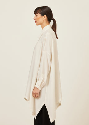 silk dps shirt with collar - long plus