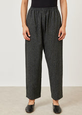 wool silk mix longer japanese trouser