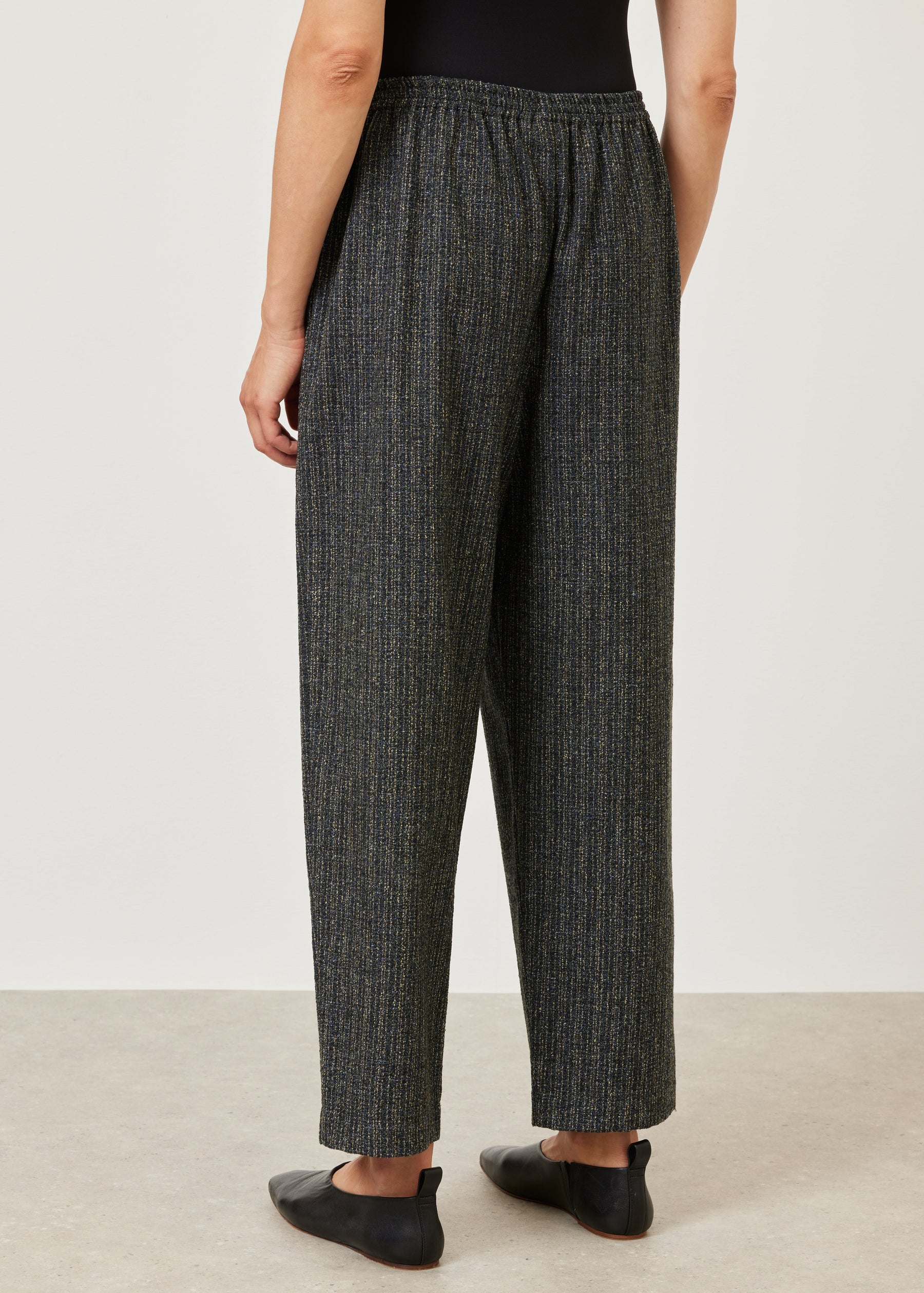 wool silk mix longer japanese trouser