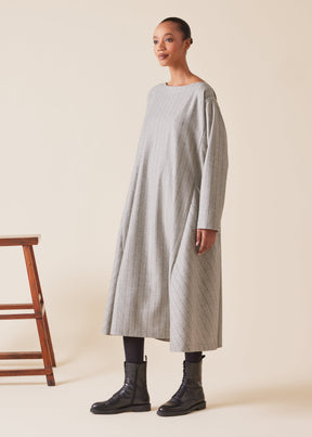 wool cashmere mix Caucasus scoop neck dress