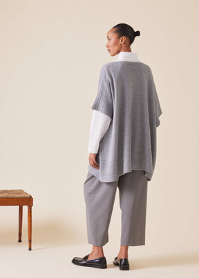 wool knitted kaftan top - long