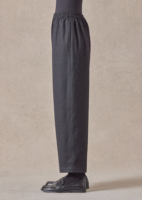 wool longer japanese trouser with ankle slits