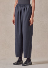 wool longer japanese trouser with ankle slits