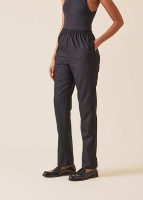 wool cashmere mix narrow trouser