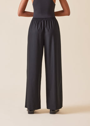 wool cashmere mix flared trouser