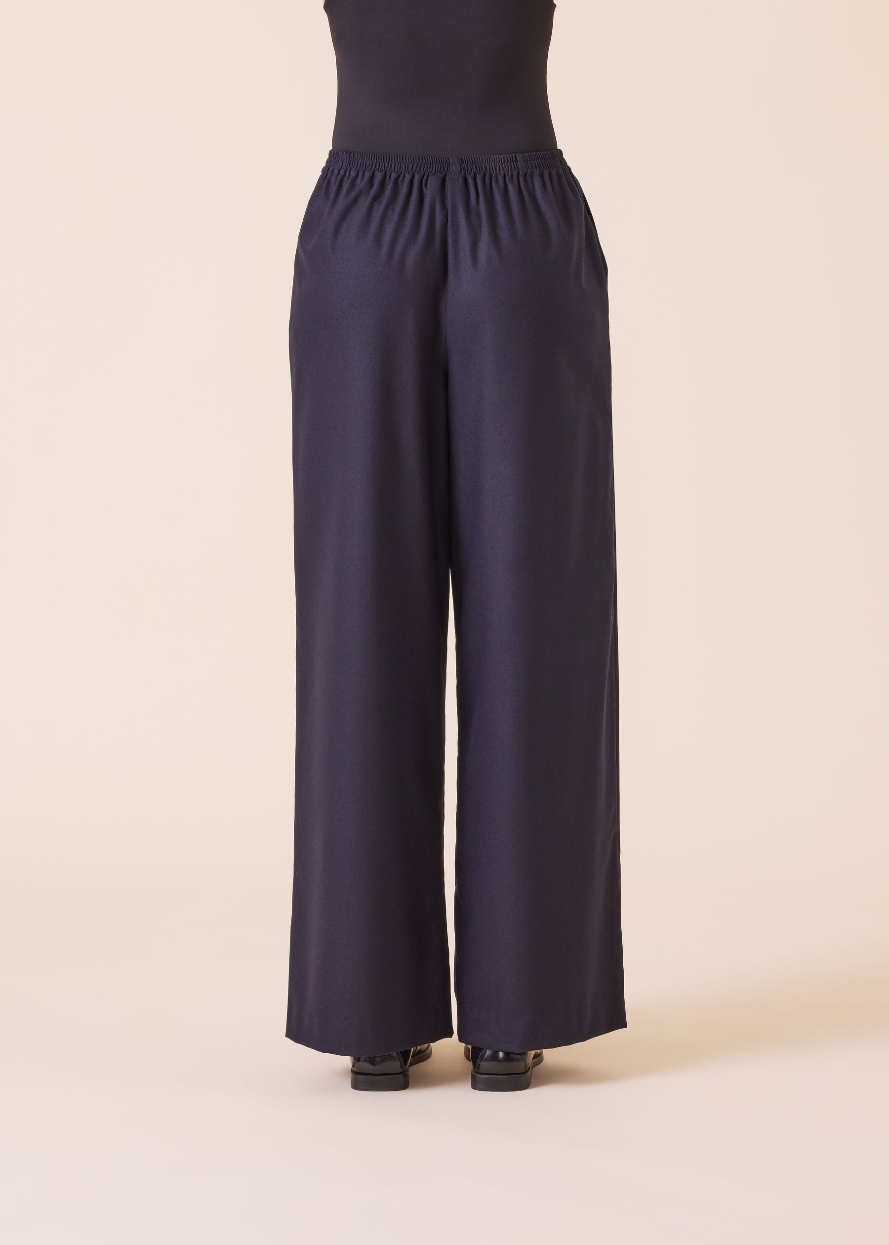 wool cashmere mix flared trouser