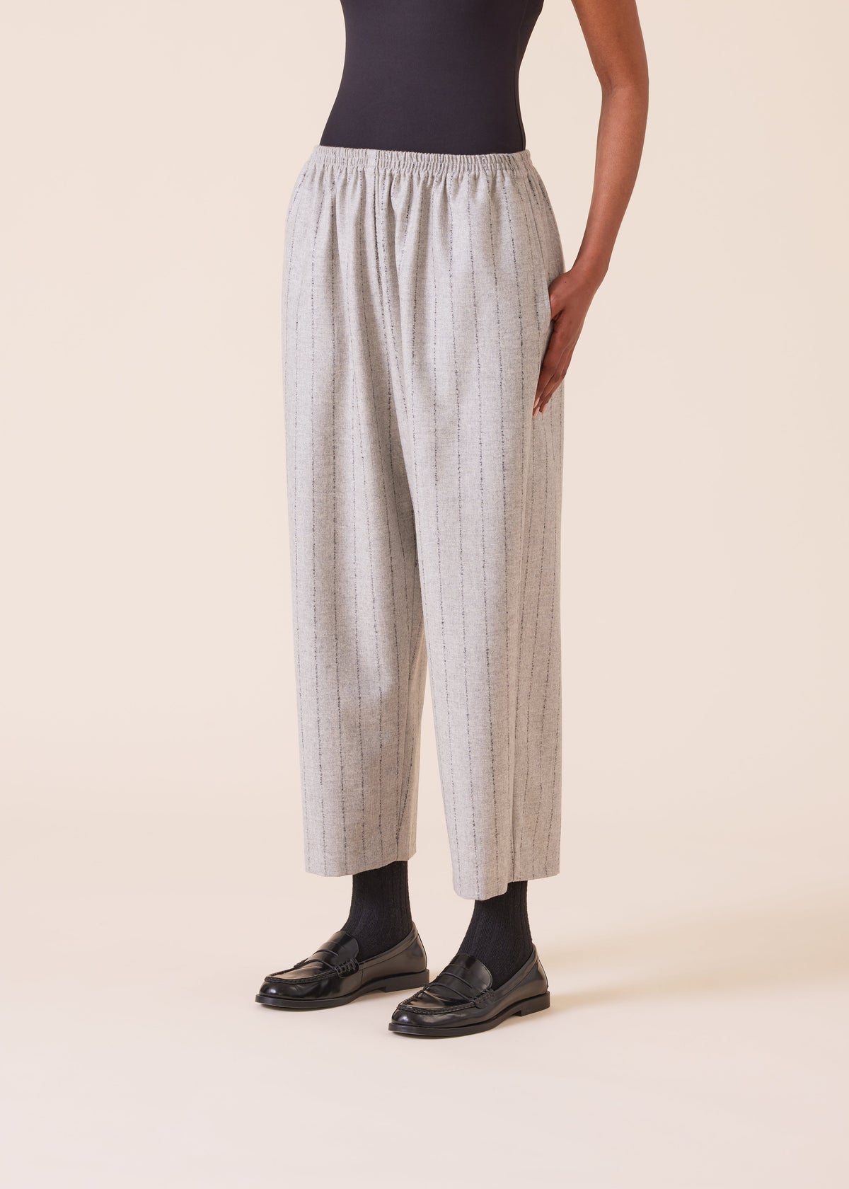 wool cashmere mix japanese trouser