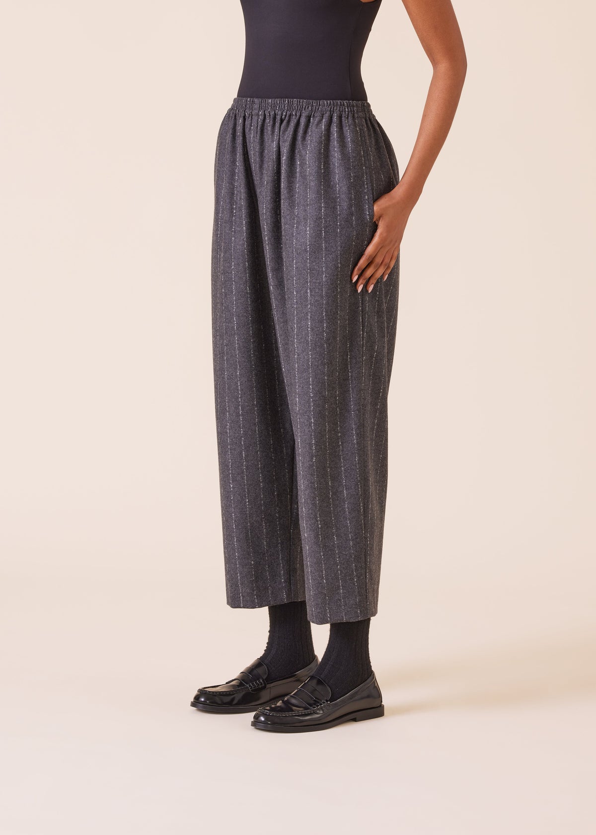 wool cashmere mix japanese trouser