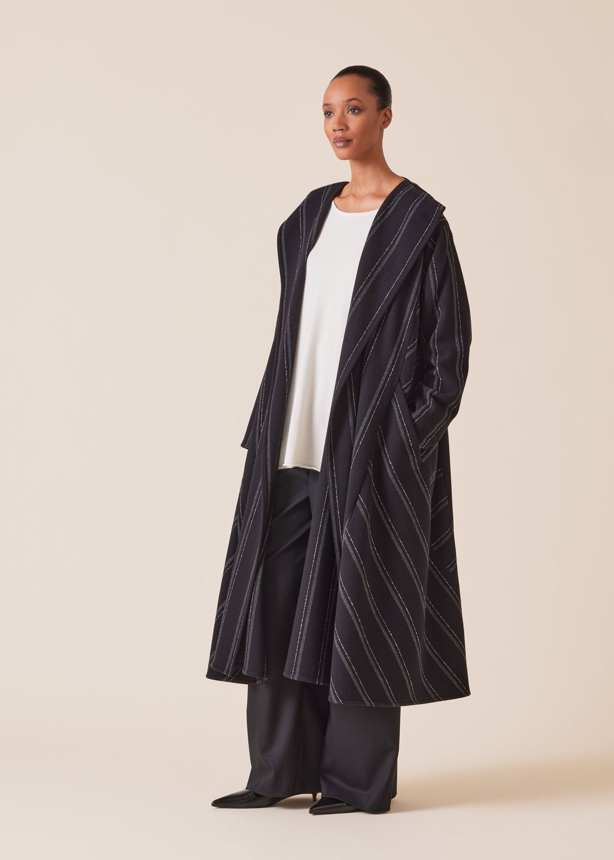 wool cashmere Caucasus robe coat