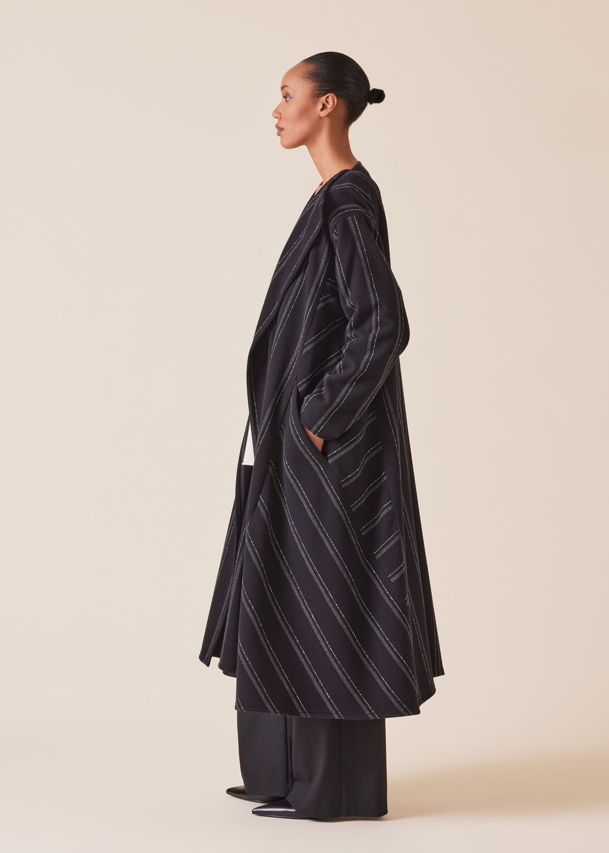 wool cashmere Caucasus robe coat